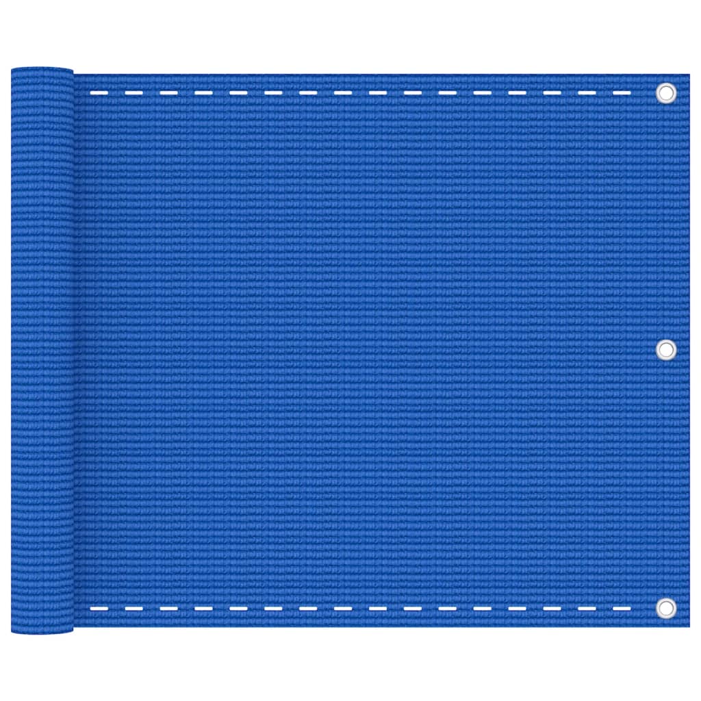 vidaXL rõdusirm, sinine, 75 x 300 cm, HDPE