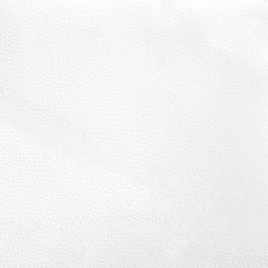 vidaXL voodipeatsi padi, valge, 80 cm, kunstnahk