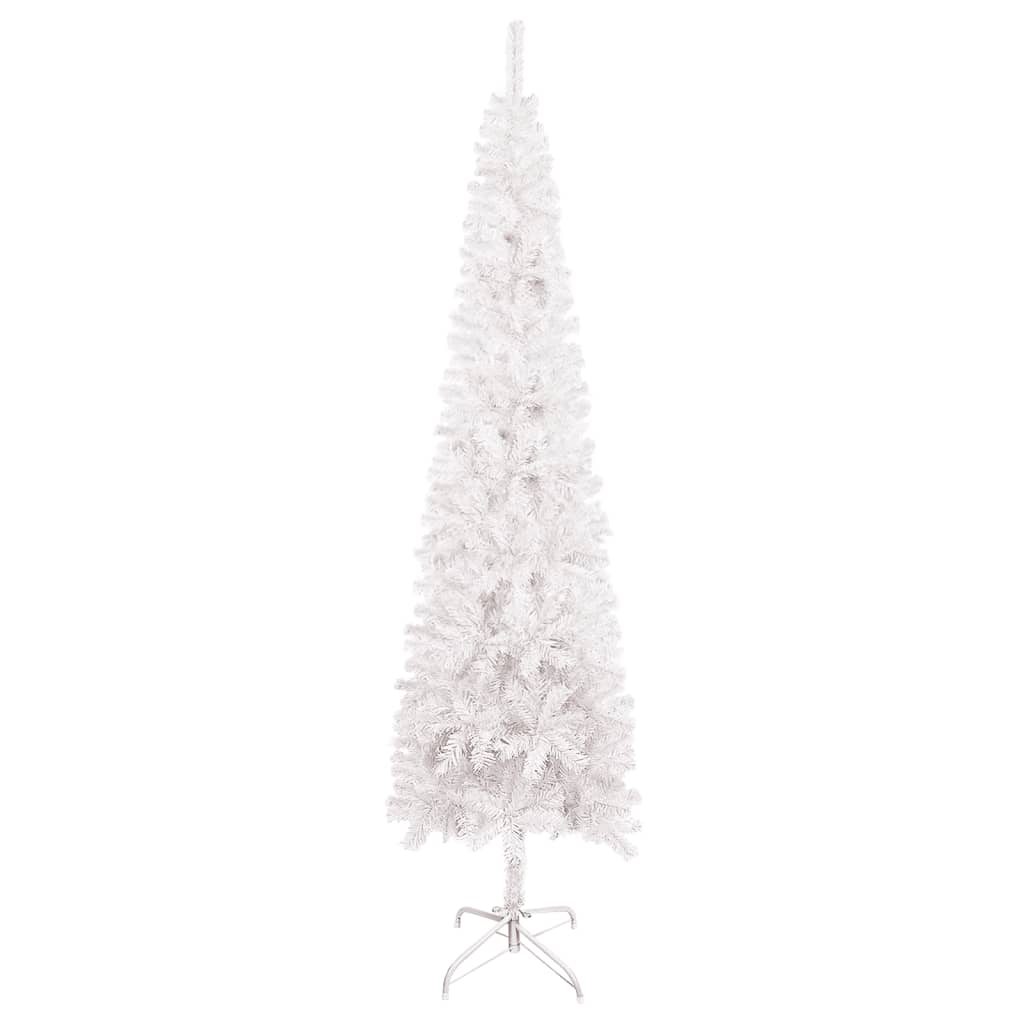 vidaXL kitsas jõulukuusk, valge, 180 cm