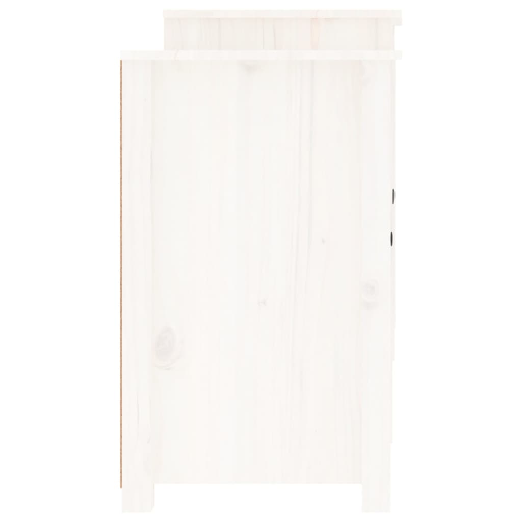 vidaXL puhvetkapp, valge, 164 x 37 x 68 cm, männipuit