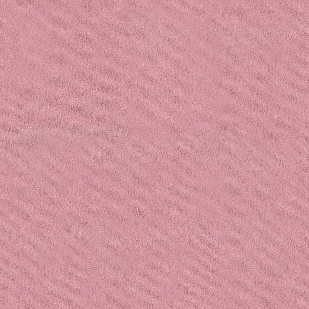 vidaXL pink, roosa, 110 x 40 x 49 cm, samet