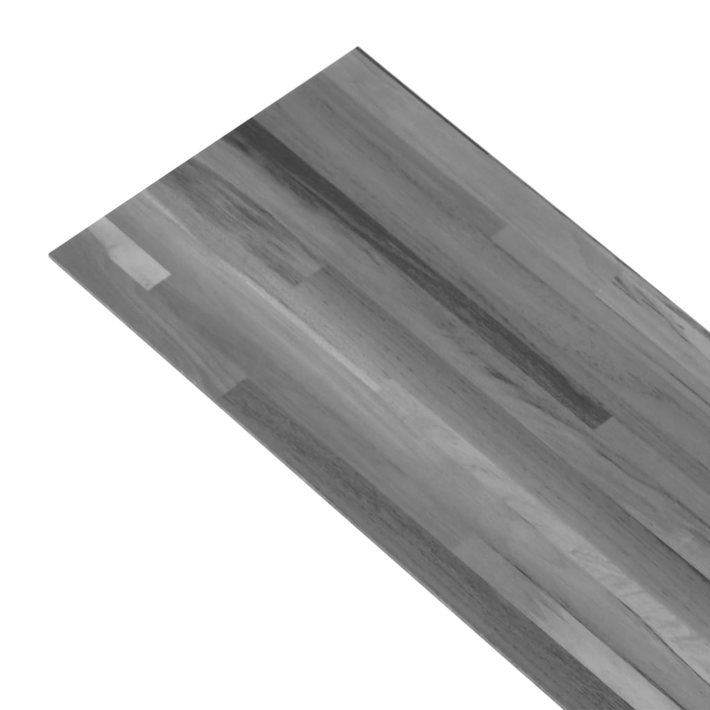 vidaXL mitte iseliimuvad PVC põrandalauad, 4,46 m² 3 mm hall triip