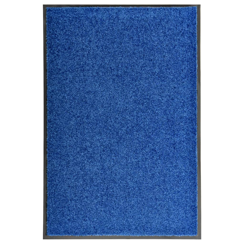 vidaXL uksematt pestav, sinine, 60 x90 cm