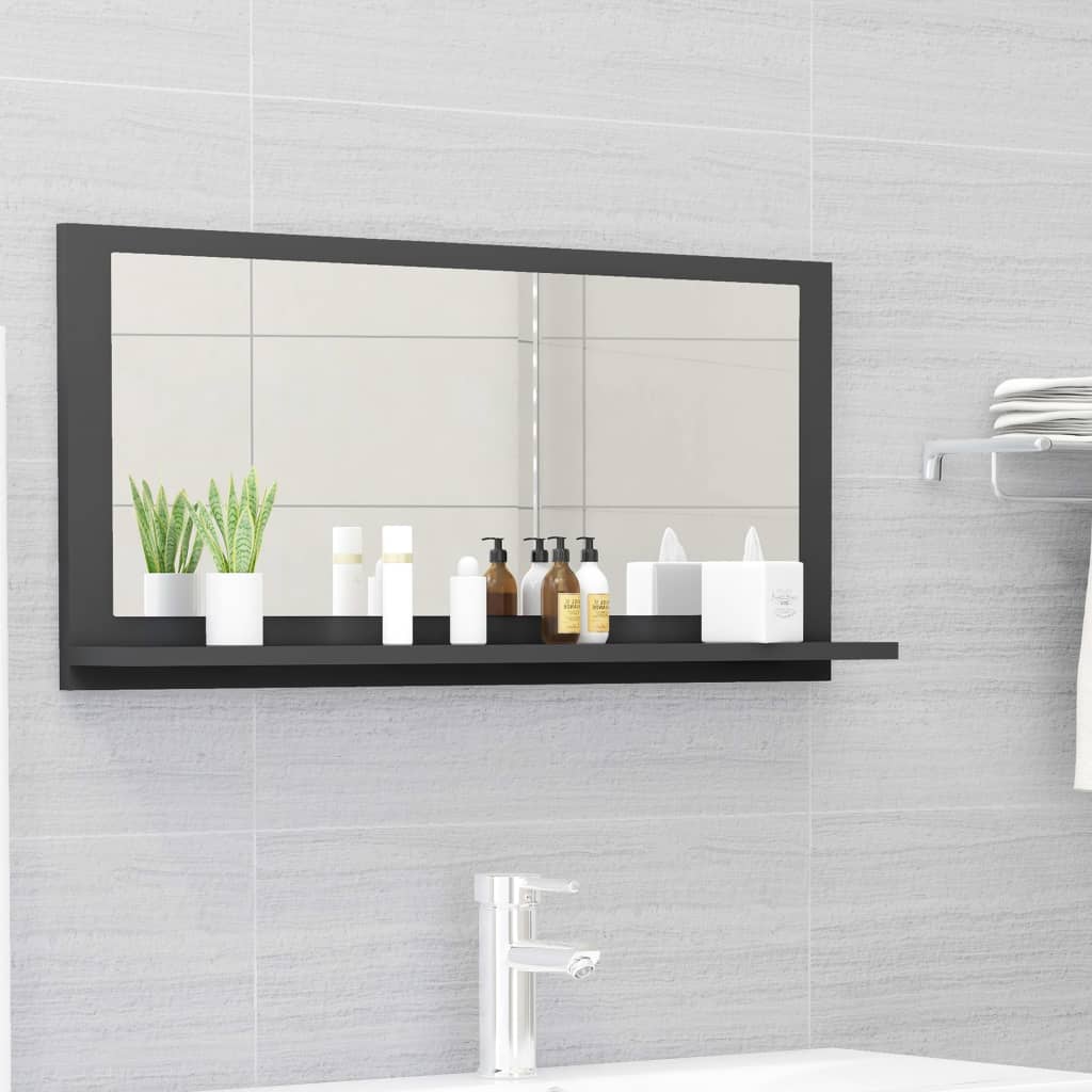 vidaXL vannitoa peeglikapp hall 80 x 10,5 x 37 cm puitlaastplaat