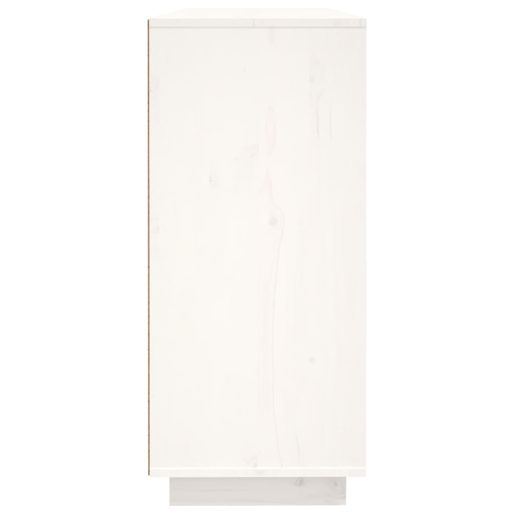 vidaXL puhvetkapp, valge, 120 x 35 x 80 cm, männipuit