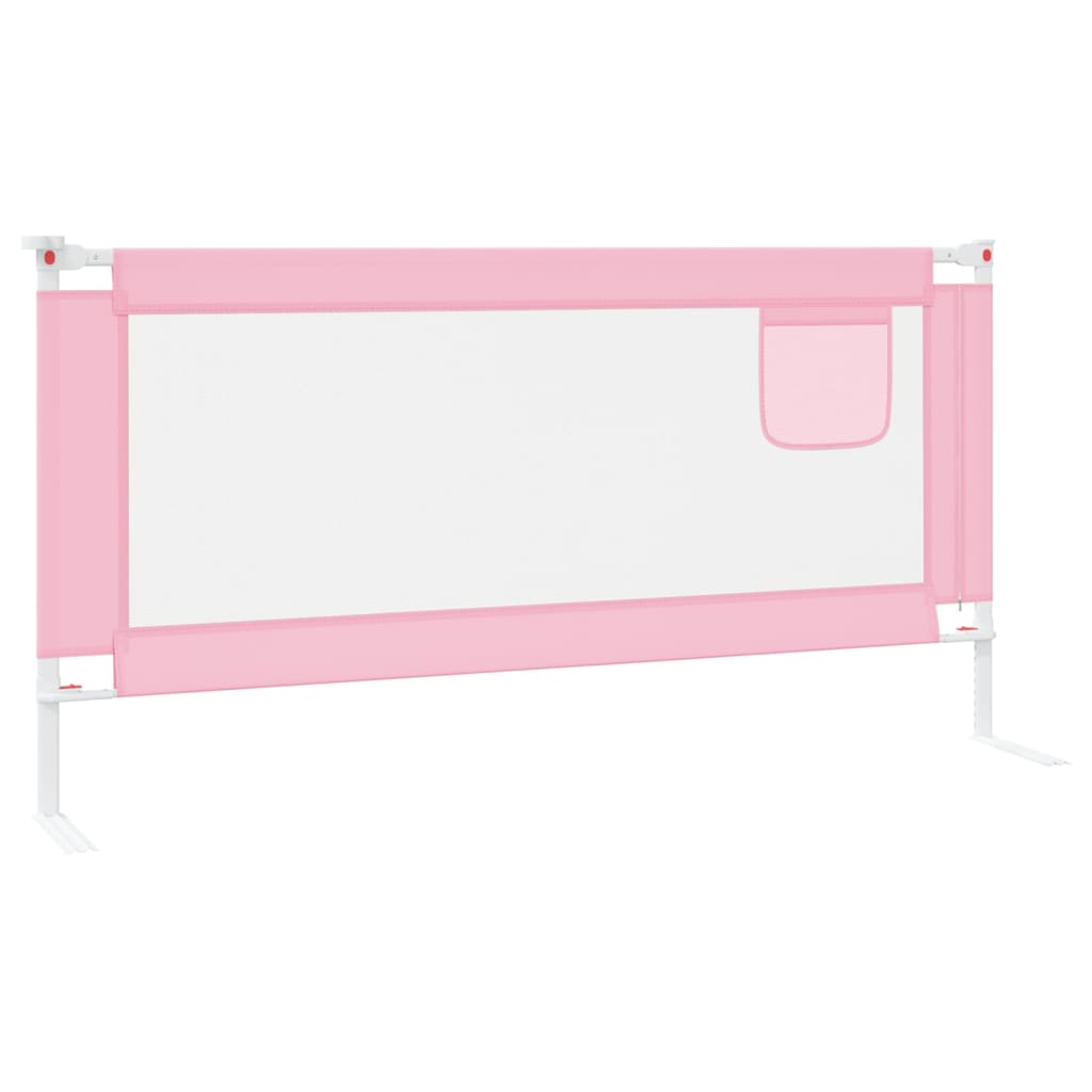 vidaXL voodipiire väikelapse voodile, roosa, 180 x 25 cm, kangas