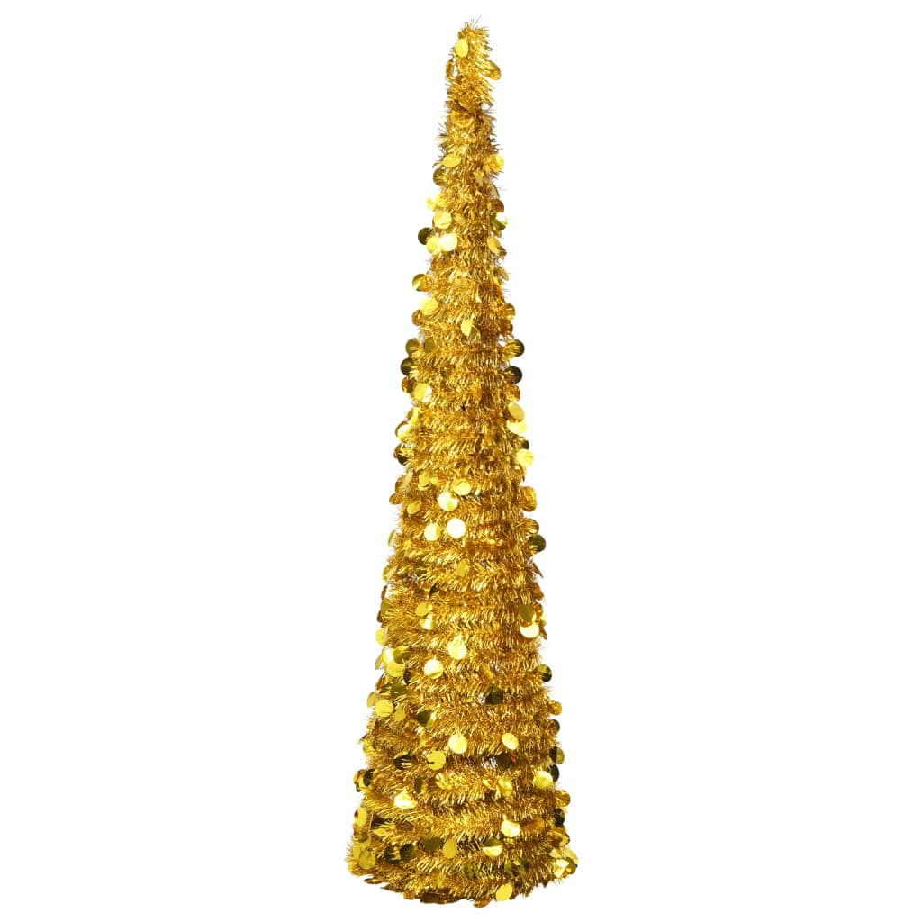 vidaXL pop-up kunstkuusk, kuldne 180 cm PET