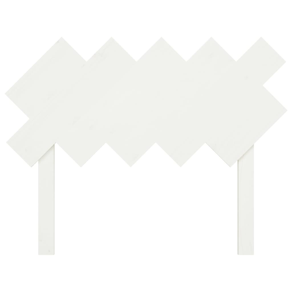 vidaXL voodipeats, valge, 104x3x80,5 cm, männipuit