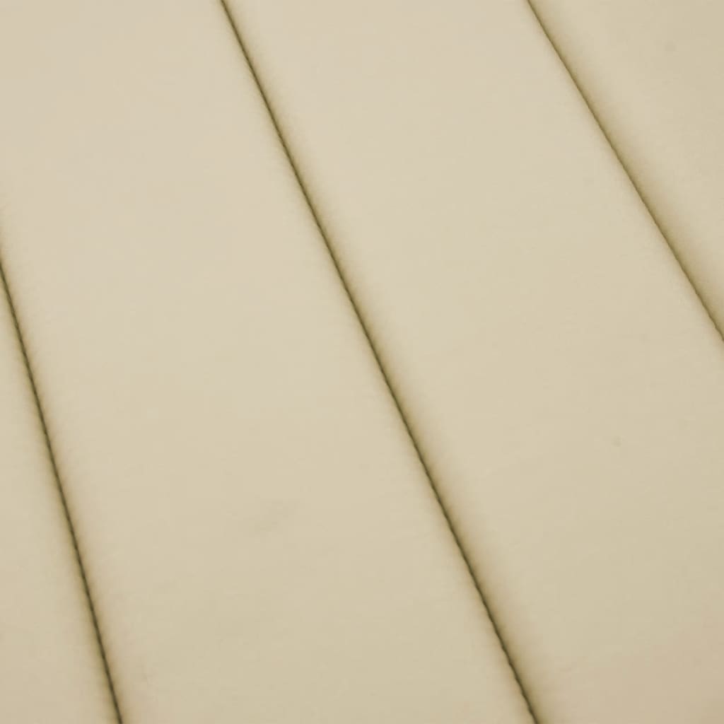 vidaXL päevitustooli padi, beež, 200x70x3 cm, oxford kangas