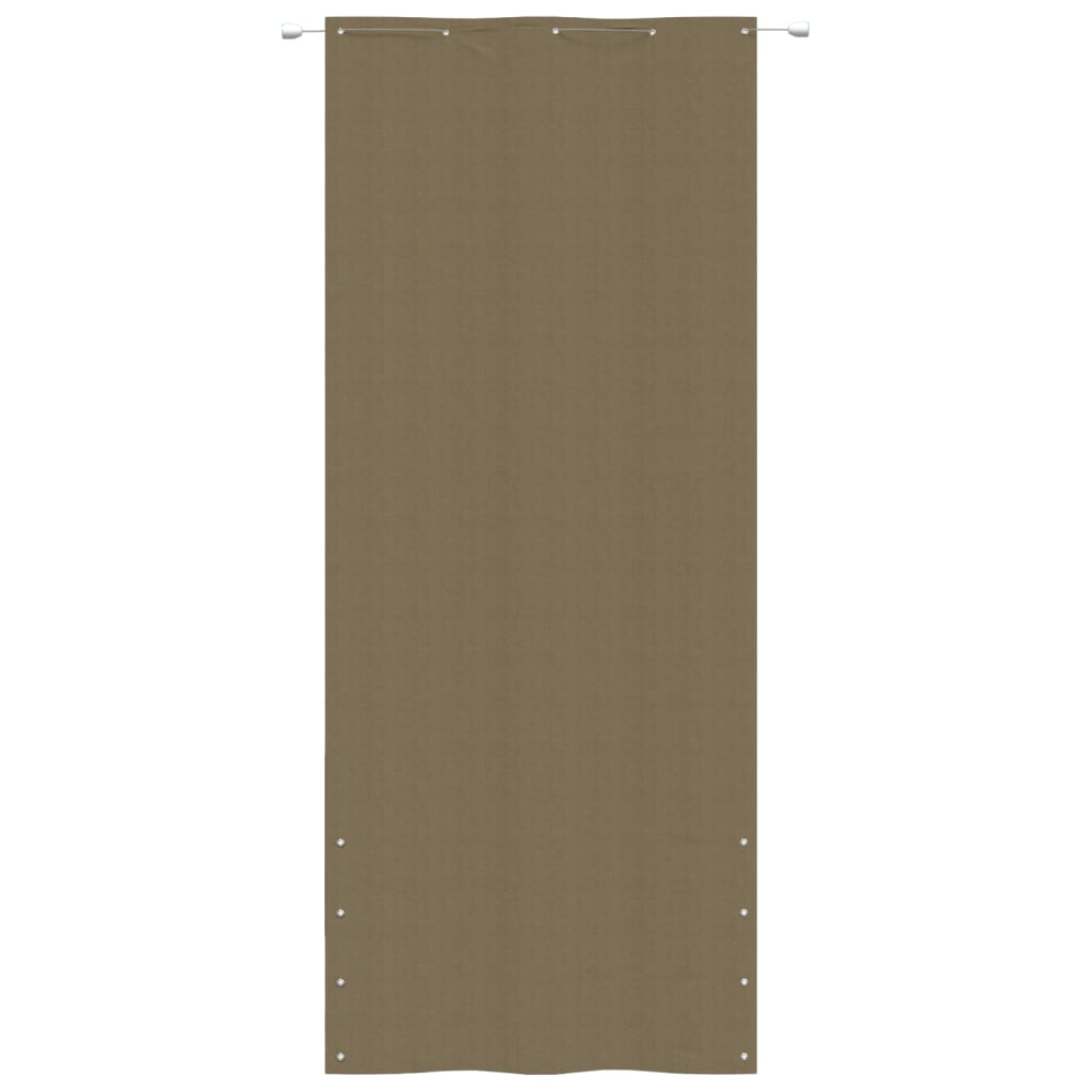 vidaXL rõdusirm, pruunikas, 100x240 cm, oxford-kangas
