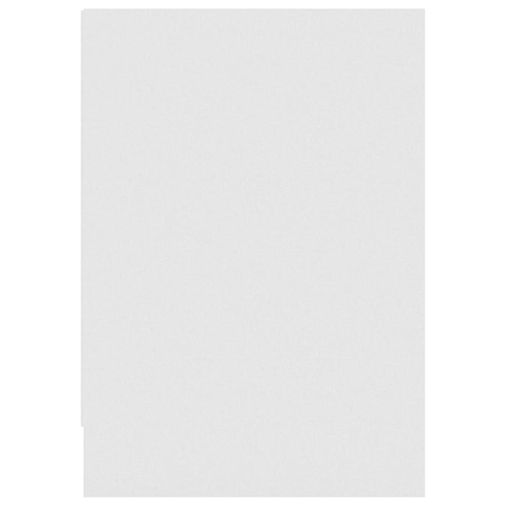 vidaXL telerikapp, kõrgläikega valge, 146,5x35x50 cm, puitlaastplaat