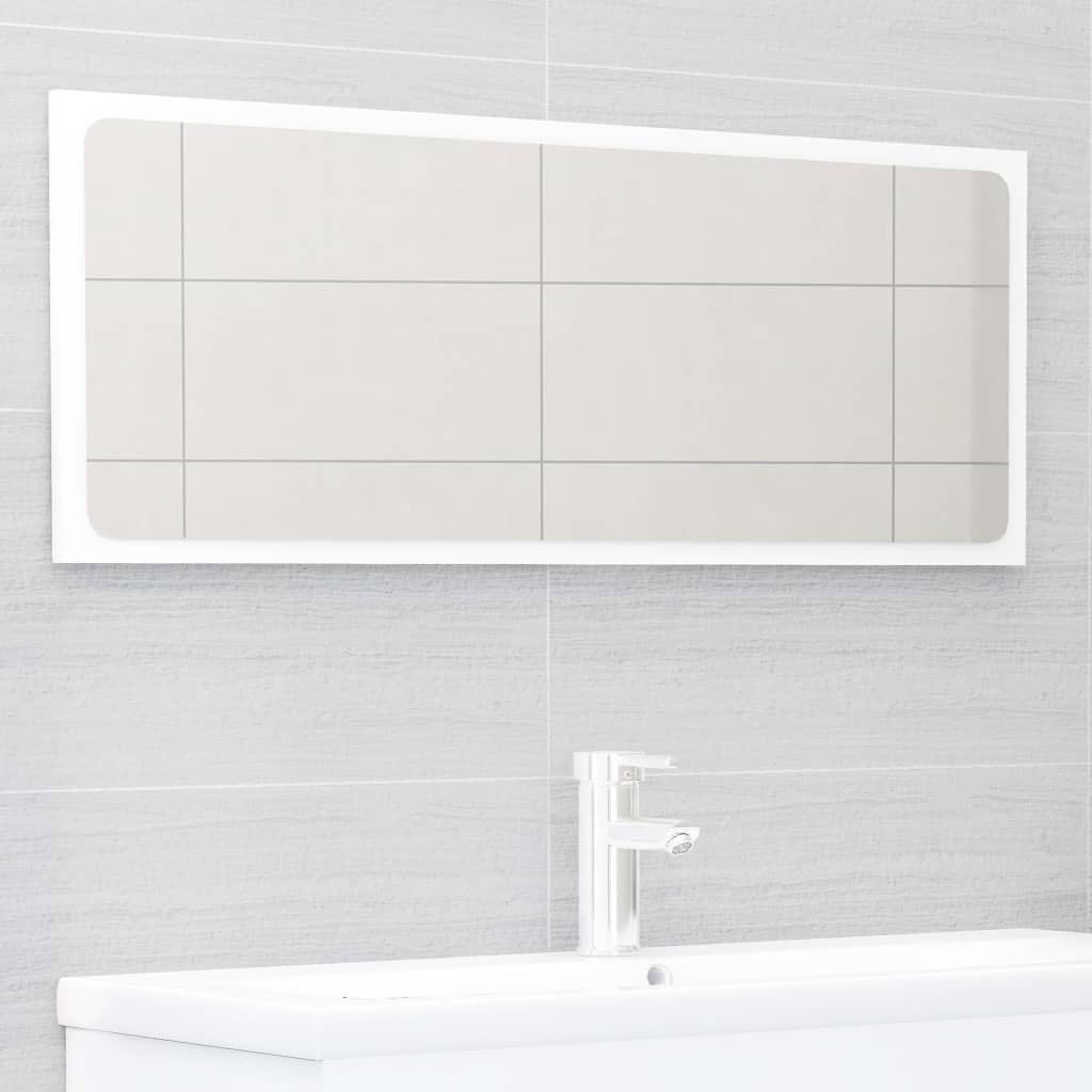 vidaXL 2-osaline vannitoamööbli komplekt, valge, puitlaastplaat