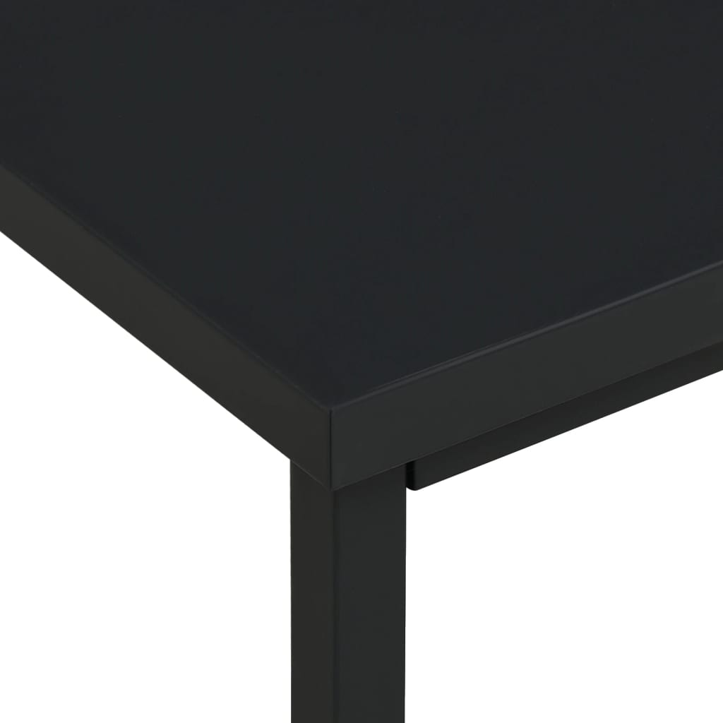 vidaXL tööstuslik laud sahtlitega, must, 105 x 52 x 75 cm teras