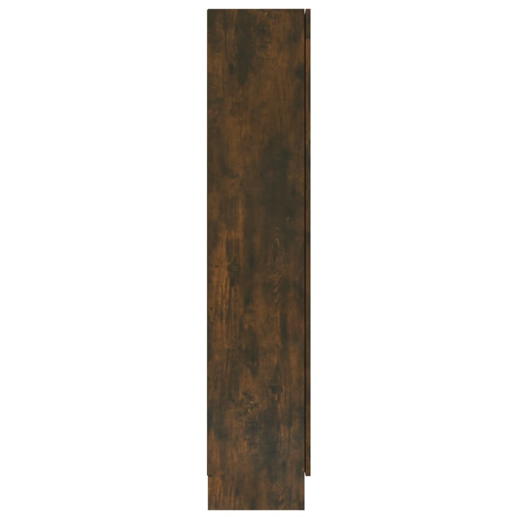 vidaXL vitriinkapp, suitsutatud tamm, 82,5x30,5x150 cm, tehispuit