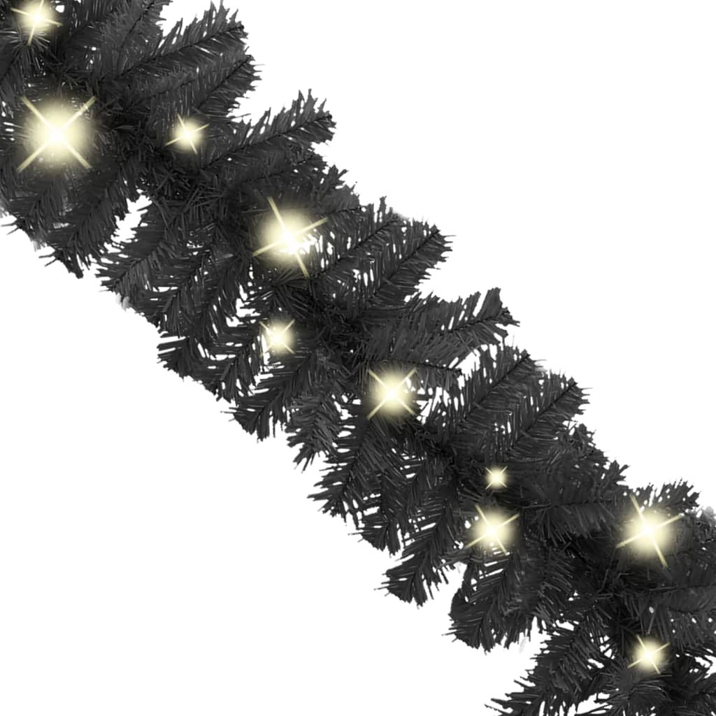 vidaXL jõuluvanik LED-tuledega, 10 m, must
