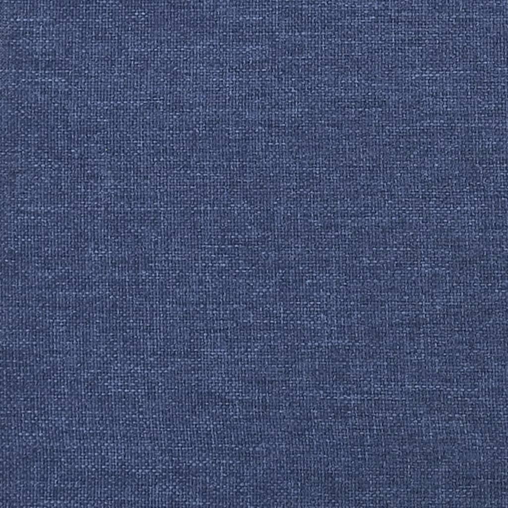 vidaXL voodipeats servadega, sinine, 93 x 23 x 78/88 cm, kangas