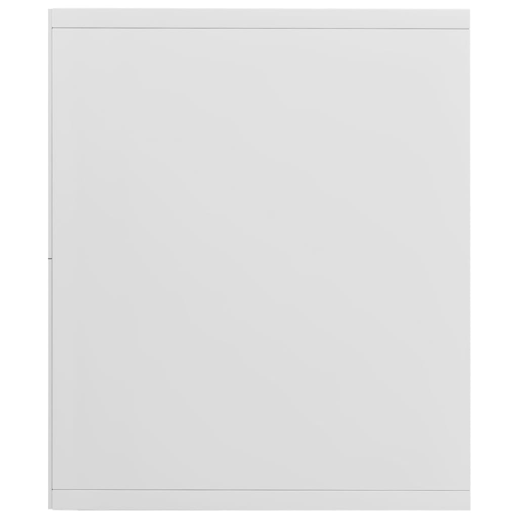 vidaXL raamaturiiul/telerialus, valge, 36x30x114 cm, puitlaastplaat