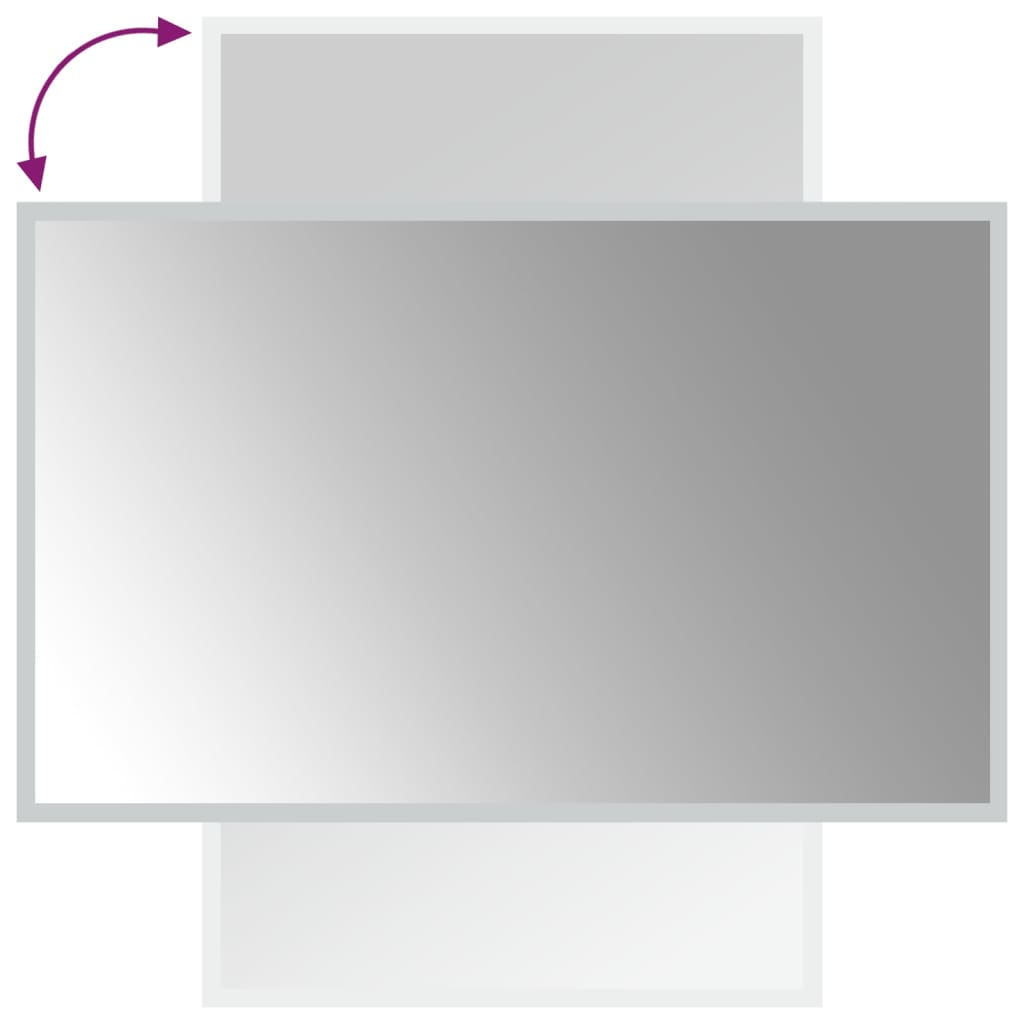 vidaXL vannitoa LED-peegel 50x80 cm