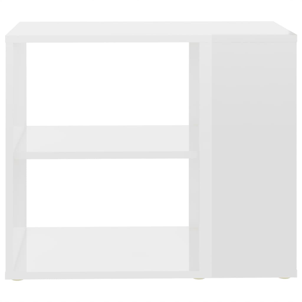 vidaXL kummut, kõrgläikega valge, 60x30x50 cm, puitlaastplaat