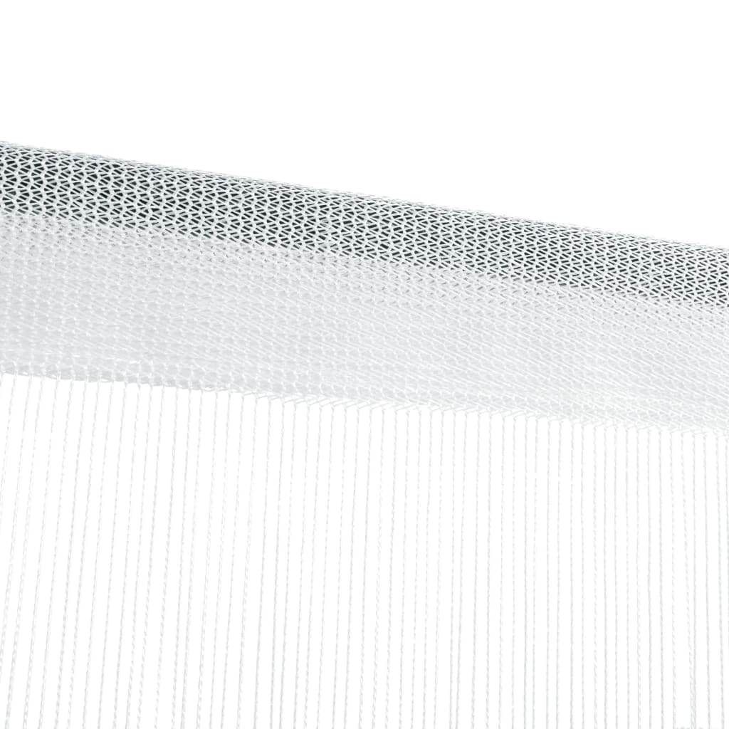 vidaXL nöörkardinad 2 tk, 100 x 250 cm, valge
