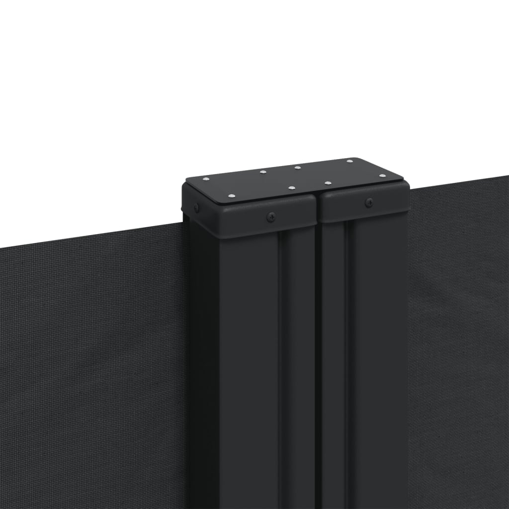 vidaXL lahtitõmmatav külgsein, 180 x 600 cm, must