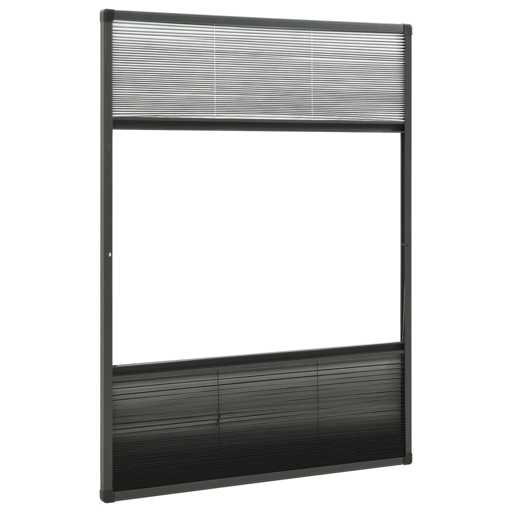 vidaXL plisseeritud putukavõrk aknale, alumiinium, 80 x 120 cm rulooga