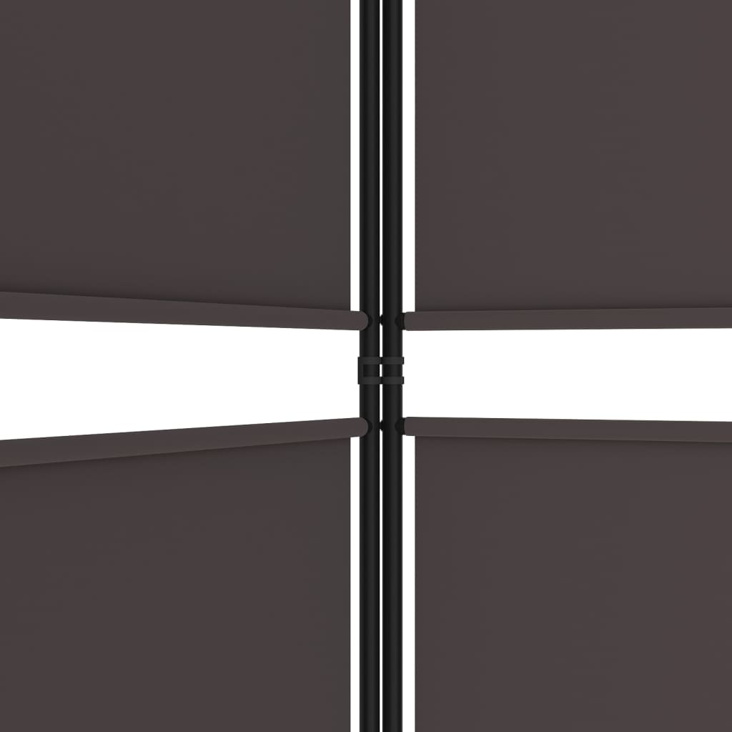 vidaXL 3 paneeliga ruumijagaja, pruun, 150 x 180 cm, kangas