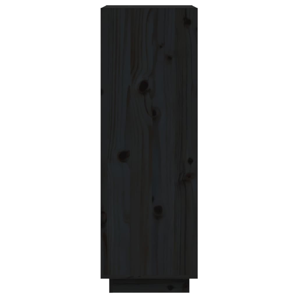 vidaXL raamaturiiul/ruumijagaja, must, 60x35x103 cm, täismännipuit