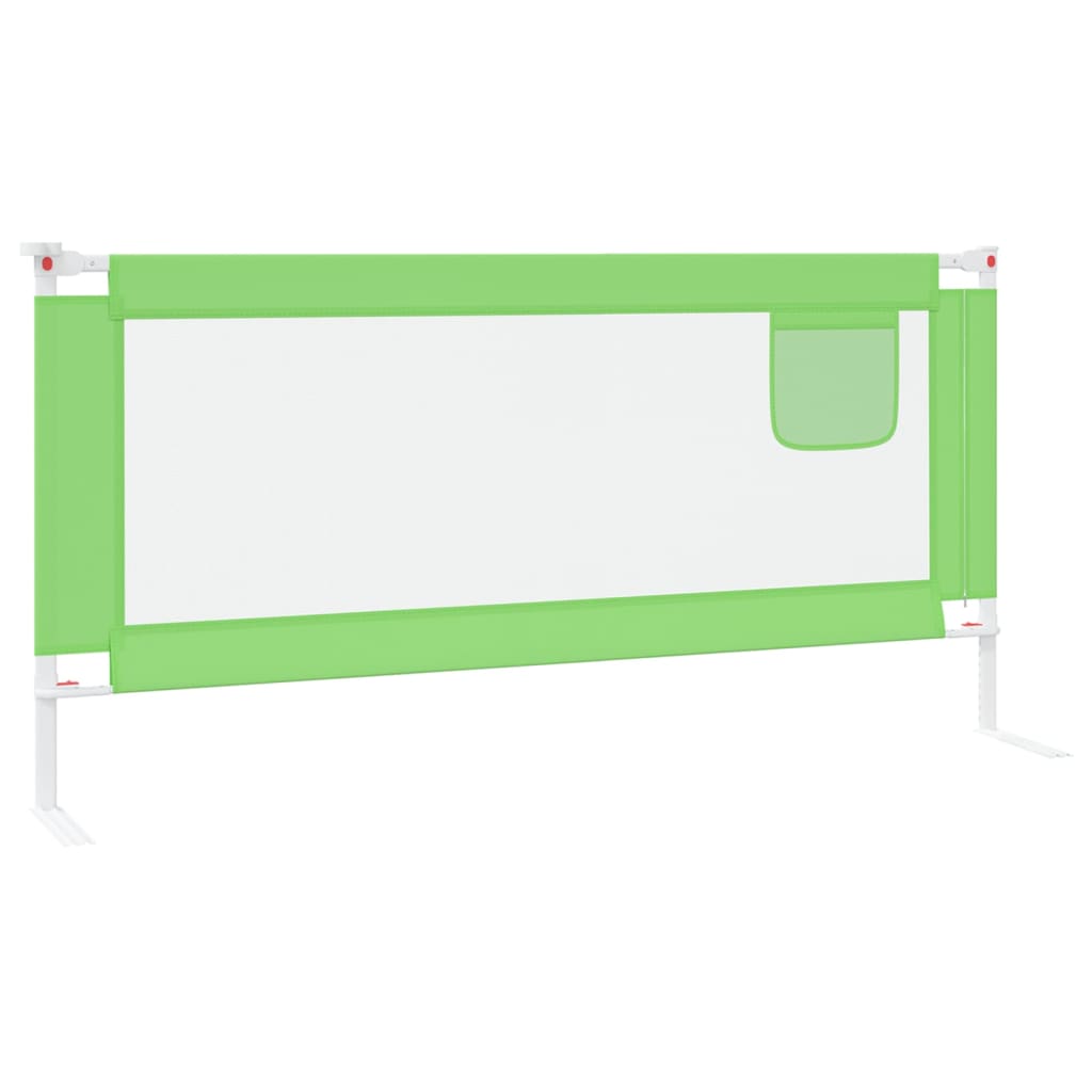 vidaXL voodipiire väikelapse voodile, roheline, 190 x 25 cm, kangas