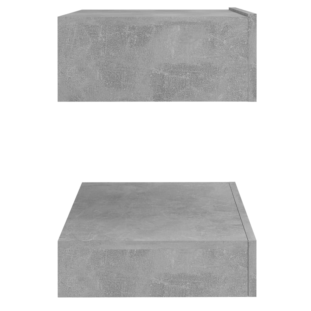 vidaXL öökapp, betoonhall, 60 x 35 cm, puitlaastplaat