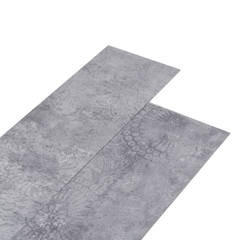 vidaXL PVC-st põrandaplaadid, 4,46 m² 3 mm, iseliimuv, tsementhall