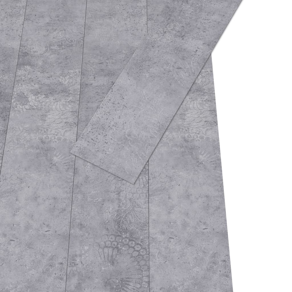 vidaXL iseliimuvad PVC-põrandaplaadid 5,21 m², 2 mm, tsementhall