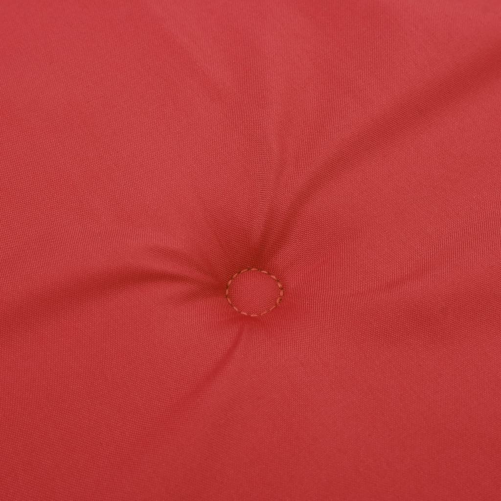 vidaXL aiatooli istmepadjad 6 tk, punane, 50 x 50 x 3 cm, kangas