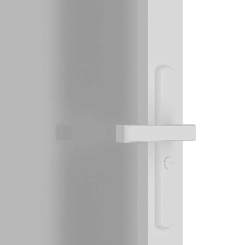 vidaXL siseuks, 76 x 201,5 cm cm, valge, matt klaas ja alumiinium
