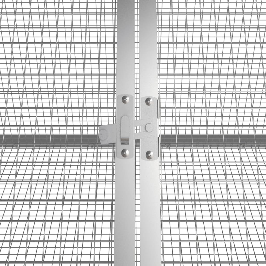 vidaXL küülikupuur, antratsiit, 302,5x80,5x71 cm, tsingitud teras