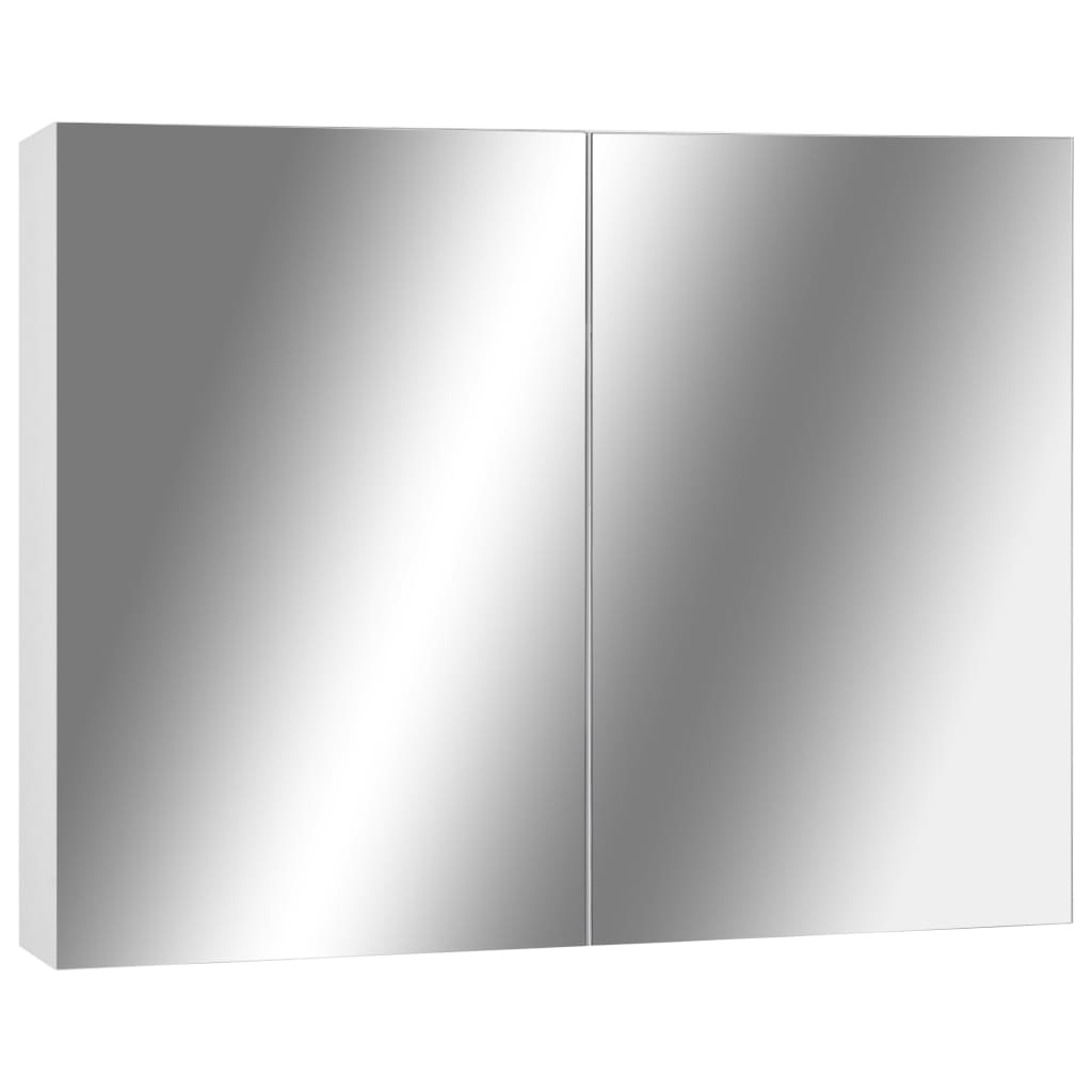 vidaXL vannitoa peegelkapp, valge, 80 x 15 x 60 cm, MDF