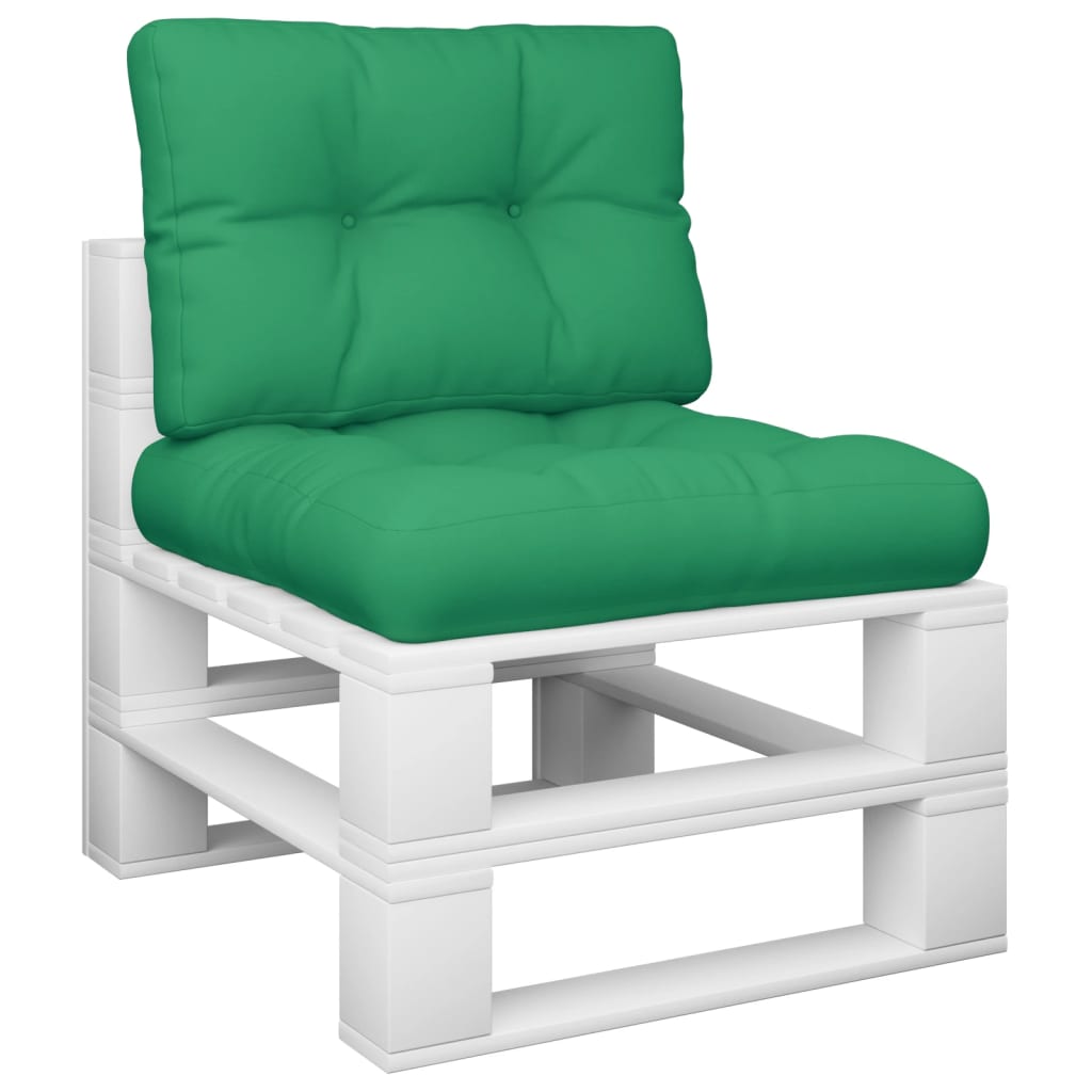 vidaXL euroaluse istmepadjad, 2 tk, roheline, kangas