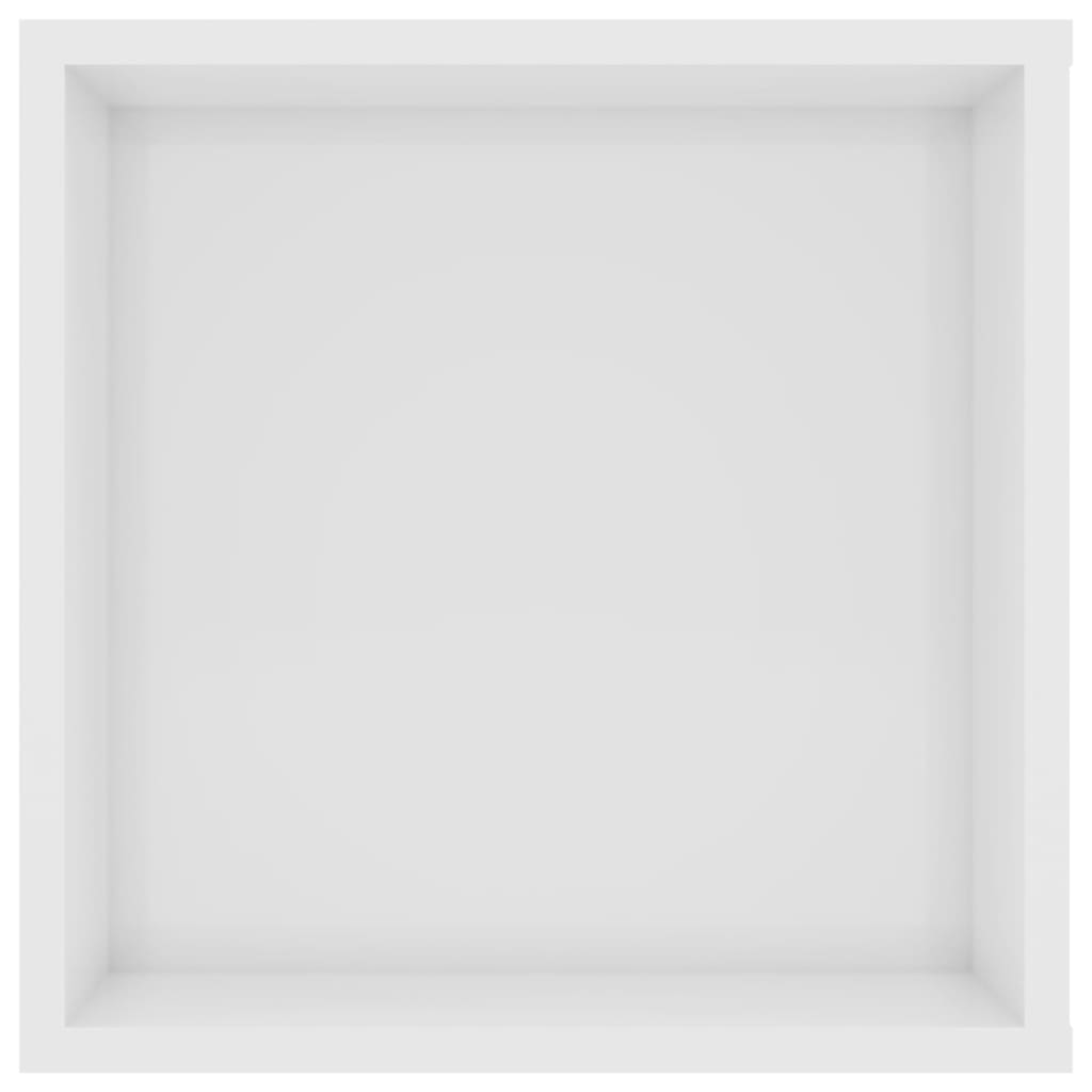 vidaXL Seina telerikapp, kõrgläikega valge 102x35x35cm puitlaastplaat