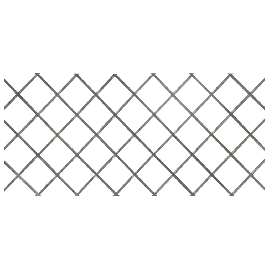 vidaXL võrkaia paneelid 5 tk, hall, nulupuit, 180 x 80 cm