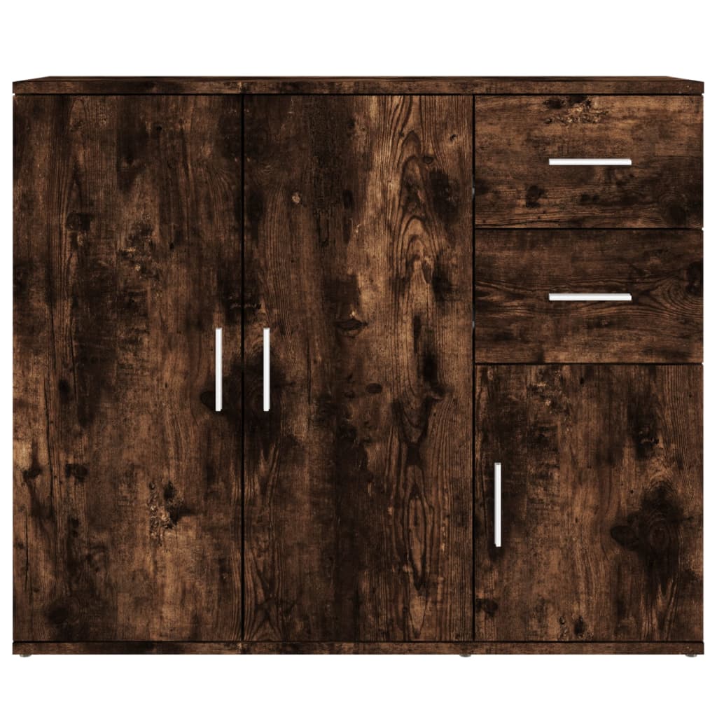 vidaXL puhvetkapp, suitsutatud tamm, 91 x 29,5 x 75 cm, tehispuit