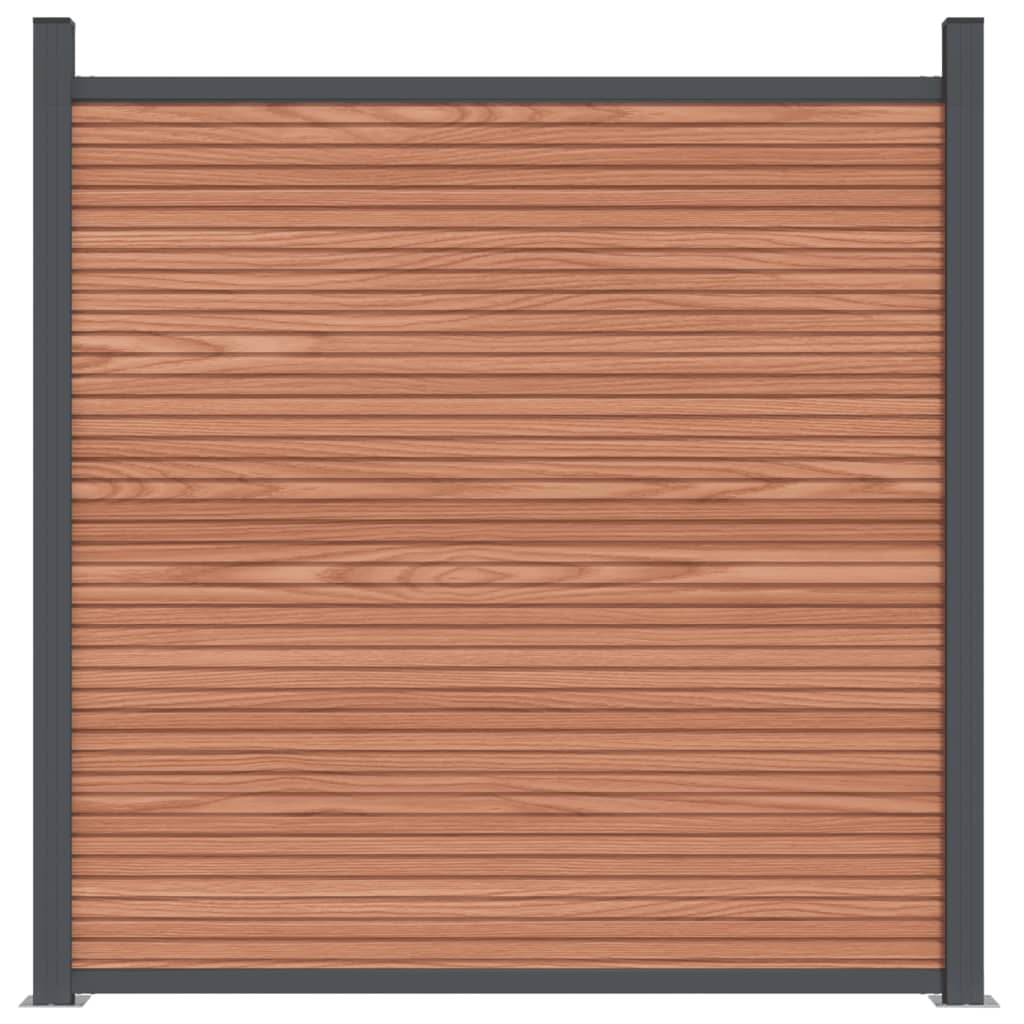 vidaXL aiapaneel, pruun, 1391 x 186 cm, WPC