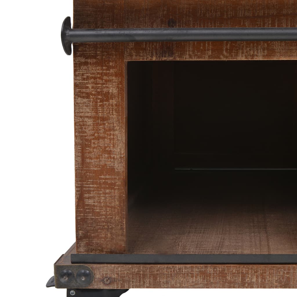 vidaXL kohvilaud toekast kuusepuidust, 91 x 51 x 38 cm, pruun