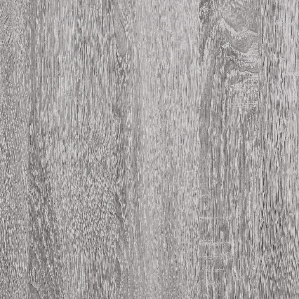 vidaXL riiulitega konsoollaud, hall Sonoma tamm, 75 x 30 x 80 cm