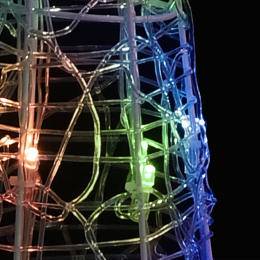 vidaXL akrüülist valguspüramiid, LED-tuli, koonus, värviline 60 cm
