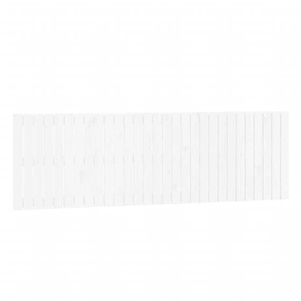 vidaXL seinale kinnitatav voodipeats, valge, 185x3x60 cm, männipuit