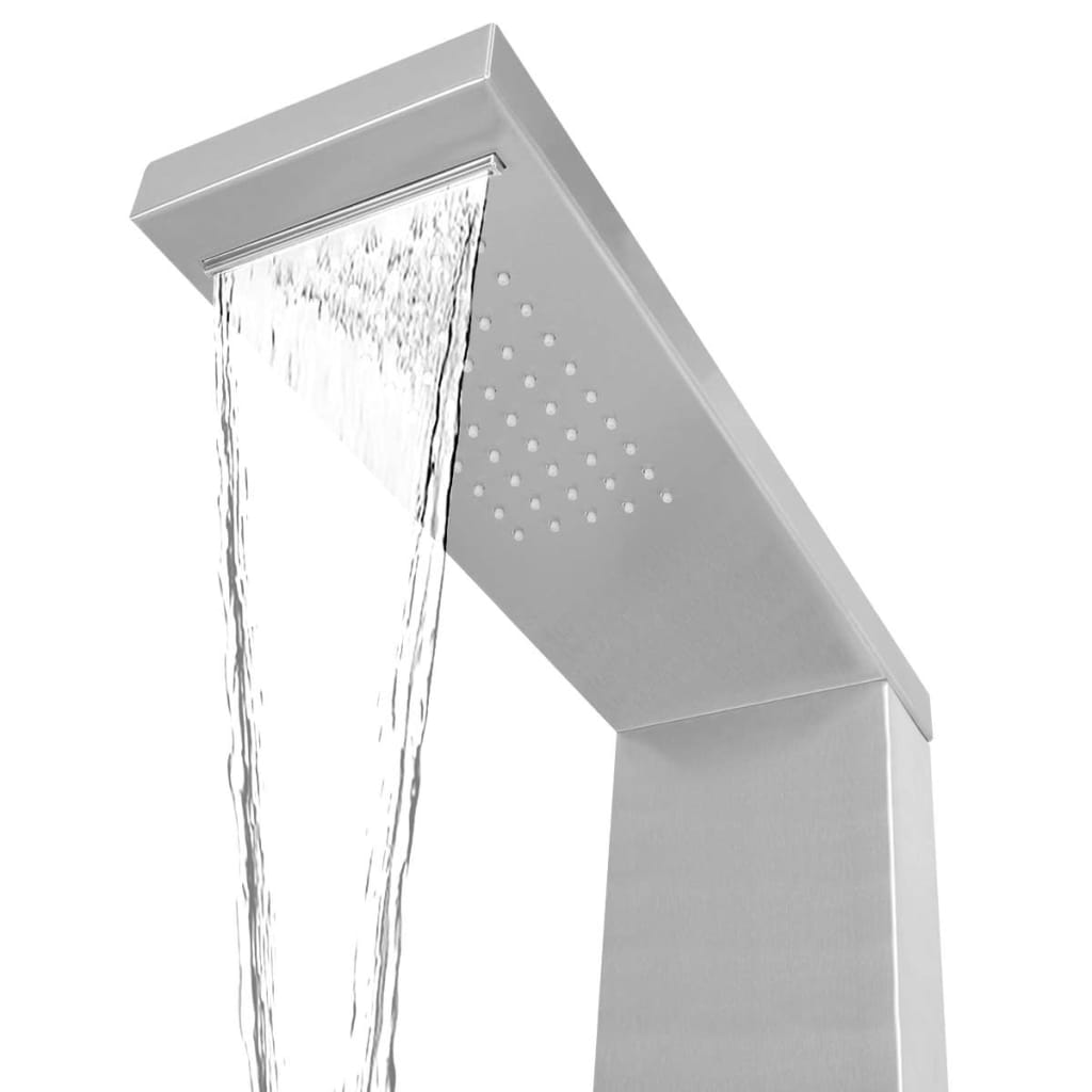 vidaXLi dušipaneeli süsteem, roostevaba teras, kandiline