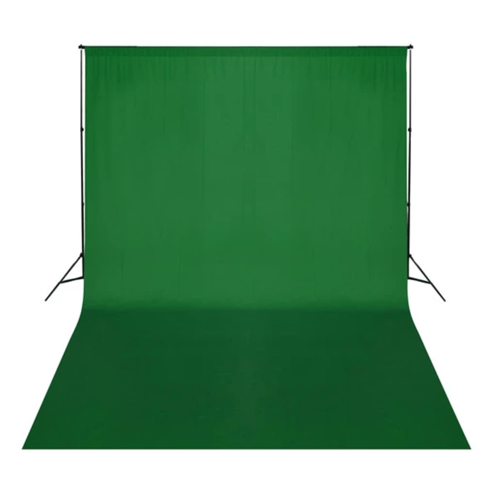 vidaXL puuvillane taust, roheline, 300 x 500 cm, taustprojektsiooniks