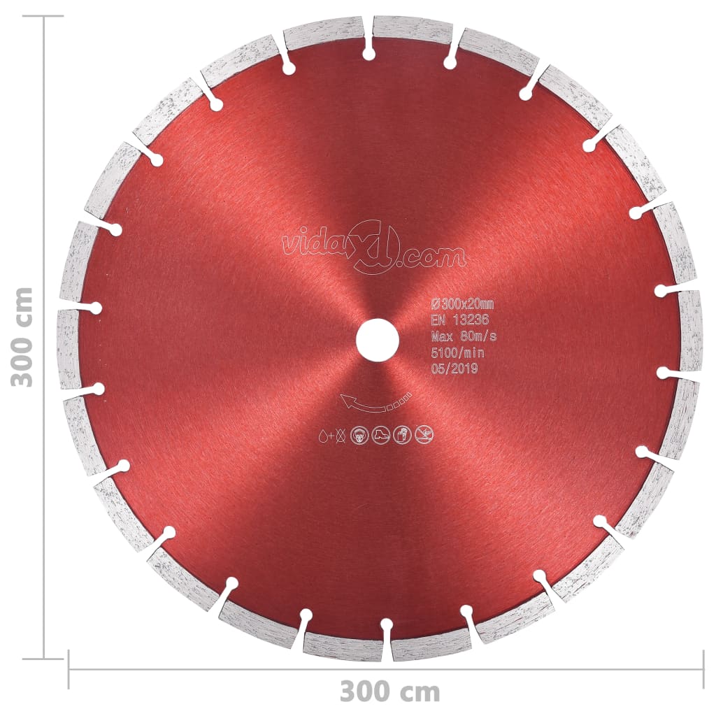 vidaXL teemantlõikeketas, teras, 300 mm