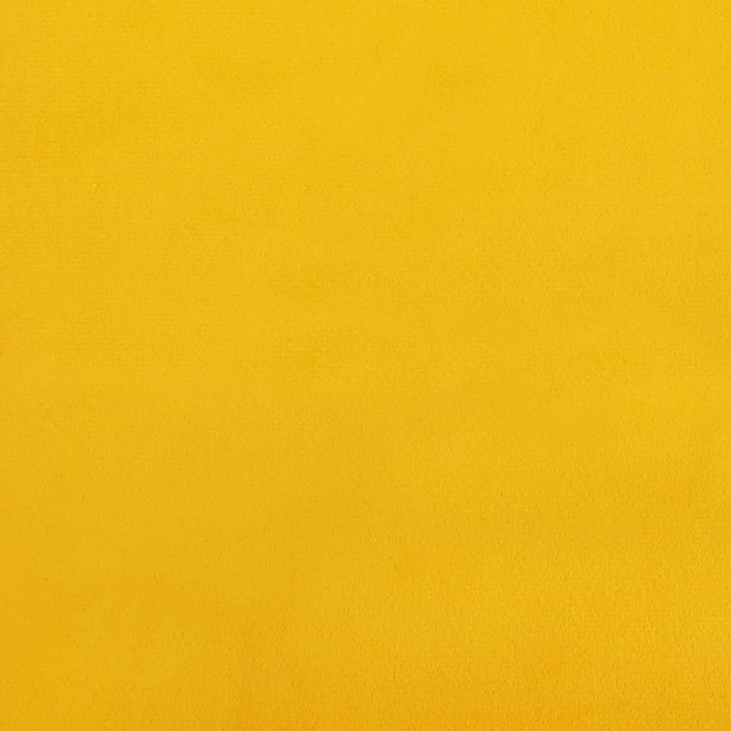 vidaXL jalapink, kollane, 78 x 56 x 32 cm, samet