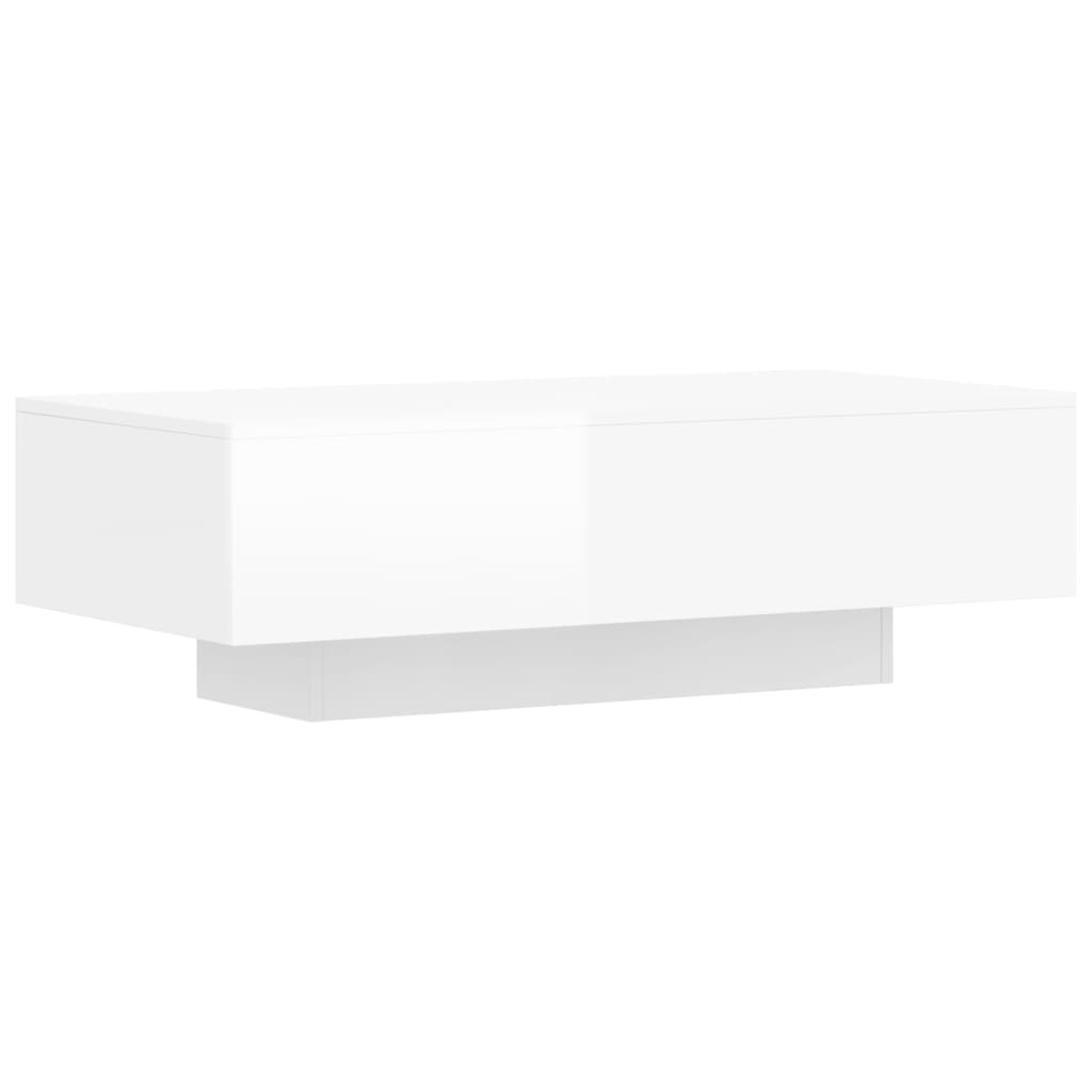 vidaXL kohvilaud, kõrgläikega valge, 100 x 49,5 x 31 cm, tehispuit